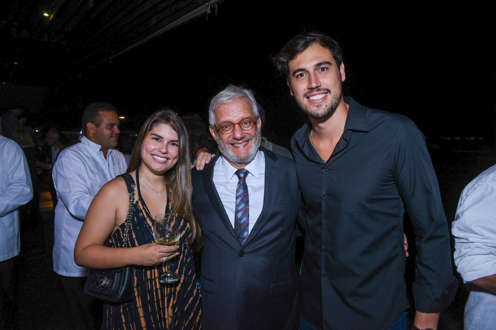 Carolina Bonato, Edinho Engel e Pedro Imbassahy               